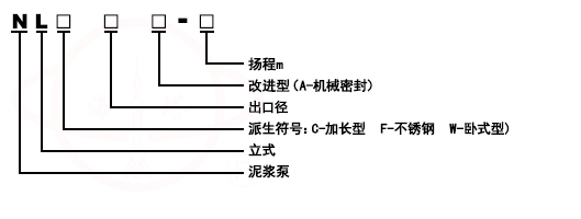 NL立式泥漿液下泵型號(hào)意義